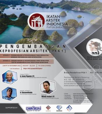 PEKAN ARSITEKTUR PAPUA BARAT 2022 (PKA 1)