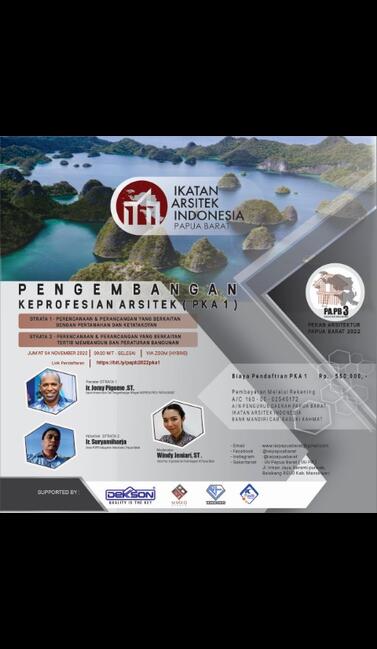 PEKAN ARSITEKTUR PAPUA BARAT 2022 (PKA 1)
